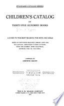 Children's Catalog of Thirty-five Hundred Books
