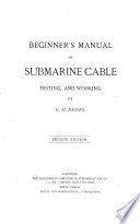 Beginner's manual of submarine cable testing, and working
