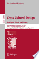 Cross-Cultural Design. Methods, Tools, and Users