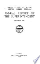 Documents of the School Committee of the City of Boston