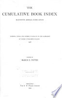 The Cumulative Book Index