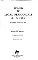 Index to Legal Periodicals & Books