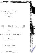 English Prose Fiction in the Free Public Library, Newark