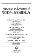 Principles and Practice of Psychopharmacotherapy