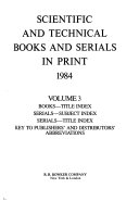 Scientific and Technical Books and Serials in Print