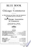 Blue book of Chicago commerce, market directory and buyer's guide...