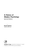 A History of Modern Psychology