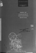 Index of Conference Proceedings Received