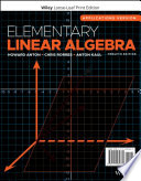 Elementary Linear Algebra