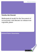 Mathematical model for the biocontrol of vector-borne viral diseases in solanaceous vegetable plants