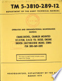 Operator and Organizational Maintenance Manual