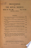 Proceedings of the Royal Society of London
