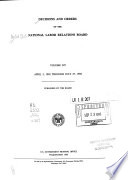 Decisions and Orders of the National Labor Relations Board