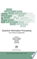 Quantum Information Processing