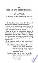 The Free and Open Church Movement: an Appeal to Members of the Church of England