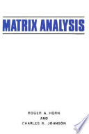 Matrix Analysis