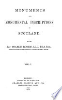 Monuments and Monumental Inscriptions in Scotland