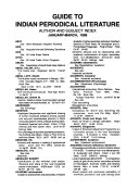 Guide to Indian Periodical Literature