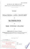 The Teaching and History of Mathematics in the United States