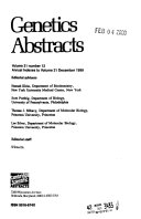 Genetics Abstracts