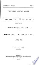 Annual Report of the Department of Education
