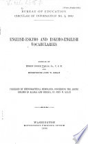 English-Eskimo and Eskimo-English Vocabularies