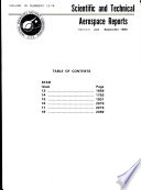 Scientific and Technical Aerospace Reports