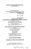 Advances in Instrumentation and Control