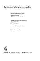 Englische Literaturgeschichte