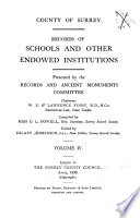 Records of schools and other endowed institutions