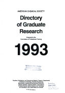 ACS Directory of Graduate Research 1993