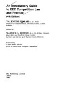 An Introductory Guide to EEC Competition Law and Practice