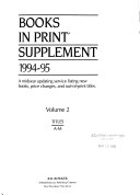 Books in Print Supplement