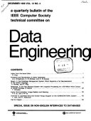 A Quarterly Bulletin of the Computer Society of the IEEE Technical Committee on Data Engineering