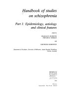 Handbook of Studies on Schizophrenia: Epidemiology, aetiology, and clinical features