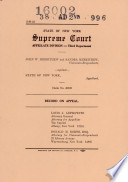 Records and Briefs New York State Appellate Division
