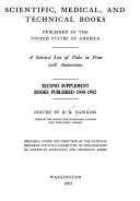 Scientific, Medical and Technical Books Published in the United States of America, 1930-1944 [1945-1948]