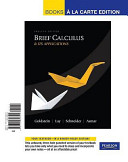 Brief Calculus & Its Applications