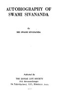 Autobiography of Swami Sivananda