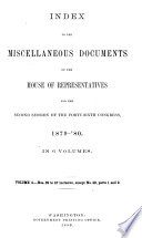 Miscellaneous Documents