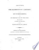 Lectures on the Elements of Farriery