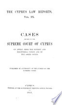The Cyprus Law Reports