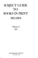 Subject Guide to Books in Print