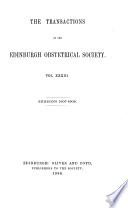 Transactions of the Edinburgh Obstetrical Society