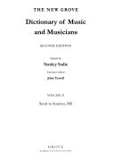The New Grove Dictionary of Music and Musicians: Scott to Sources, MS