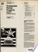 Residential Rental Property (including Rental of Vacation Homes)