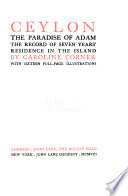 Ceylon, the Paradise of Adam