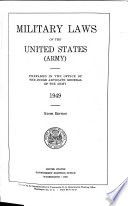 Military Laws of the United States Army