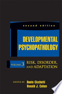 Developmental Psychopathology, Volume 3