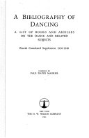A Bibliography of Dancing. Cumulative Supplement